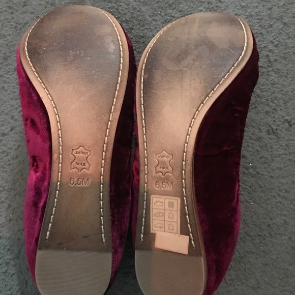 Tory Burch Velvet  Ballet Flats 6.5 - Picture 3 of 3